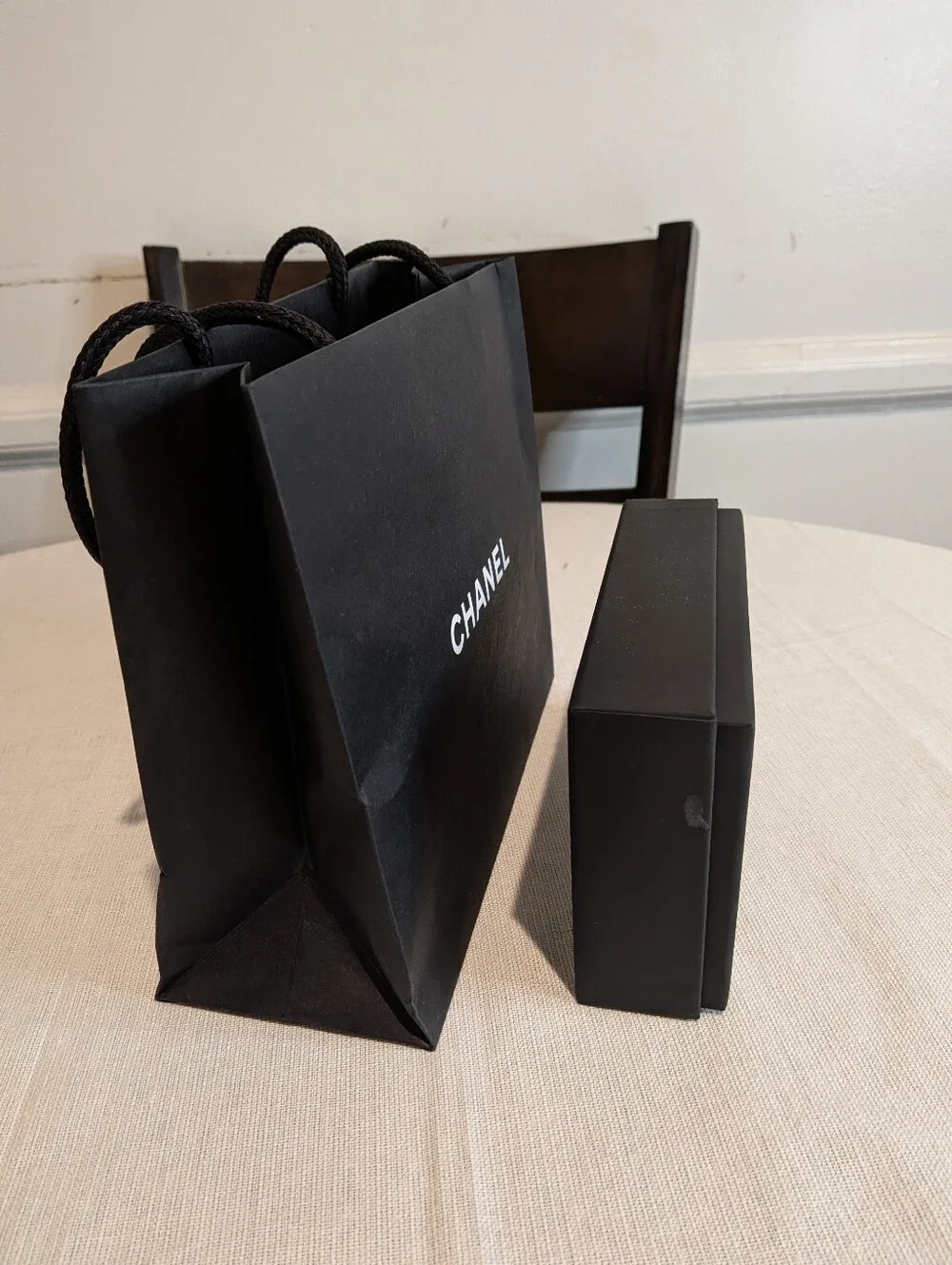CHANEL Empty Small Box and  Shopping Bag